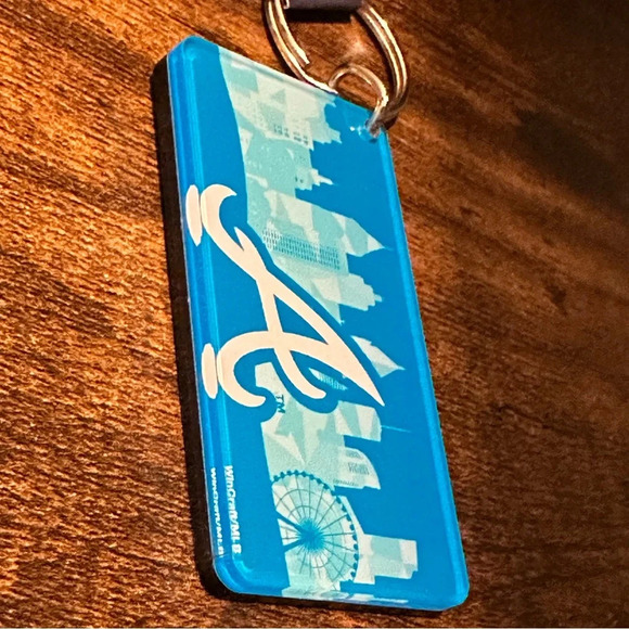 NWT Atlanta Braves Key Ring - Picture 2 of 3